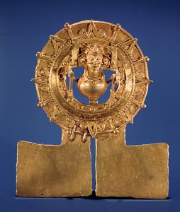 Pendant Representing a Sun Disk, Zaachila, Oaxaca